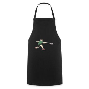 speedminton - Cooking Apron - black - Front - AI Model Male 185 dark (185cm)