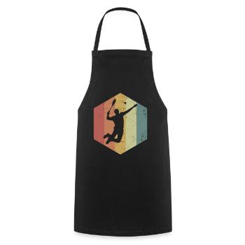 speedminton - Cooking Apron - black - Front - AI Model Male 185 dark (185cm)