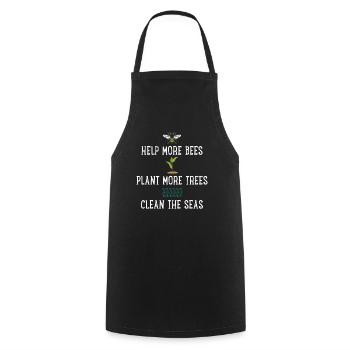 Conservationist Gift - Cooking Apron - black - Front - AI Model Male 185 dark (185cm)