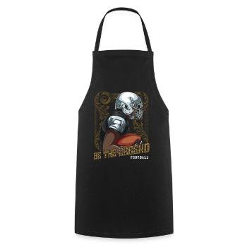 Football - Kochschürze - Schwarz - Vorne - AI Model Male 185 dark (185cm)