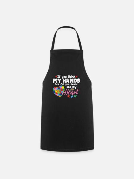Autism Asperger Autist Autism Autism Autism - Tablier de cuisine - noir