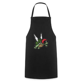 turtle - Cooking Apron - black - Front - AI Model Male 185 dark (185cm)