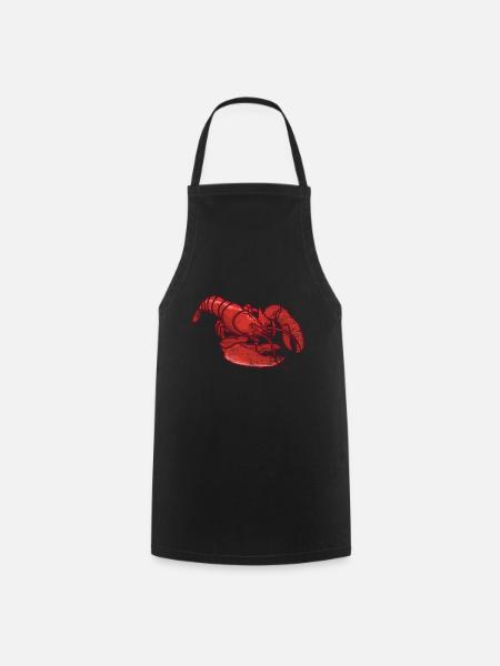 Homard aux fruits de mer - Tablier de cuisine - noir