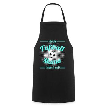 Football Mom Football Mom Football Mami - Cooking Apron - black - Front - AI Model Male 185 dark (185cm)