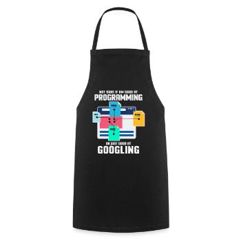 Programmeur Programmation Informatique Cadeau - Tablier de cuisine - noir - Devant - AI Model Male 185 dark (185cm)