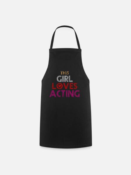 T-shirt actrice - Tablier de cuisine - noir