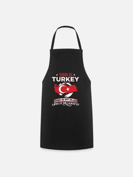 Turquie - Tablier de cuisine - noir
