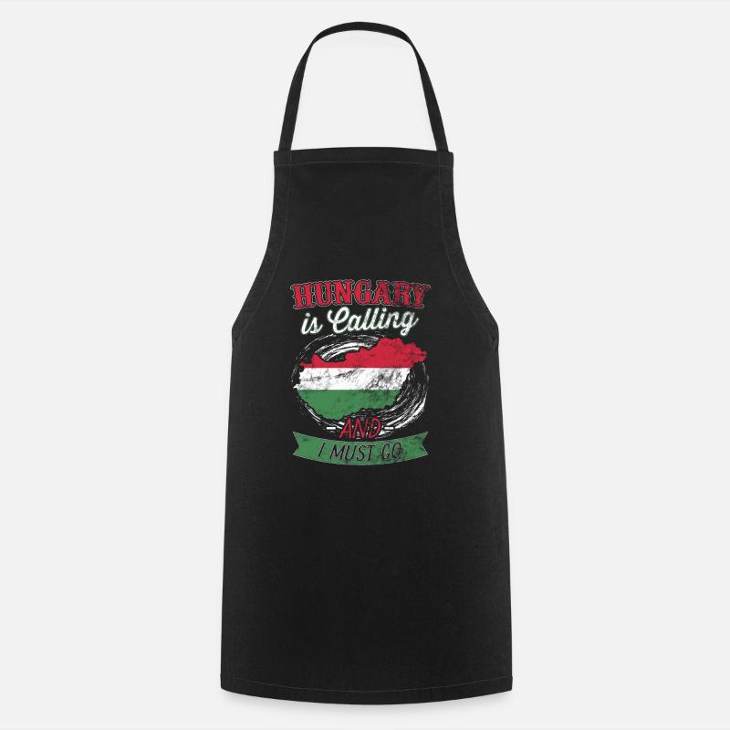 Hungary - Cooking Apron - black