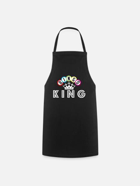 Bingo Bingo König Krone Bingo Spieler - Kochschürze - Schwarz