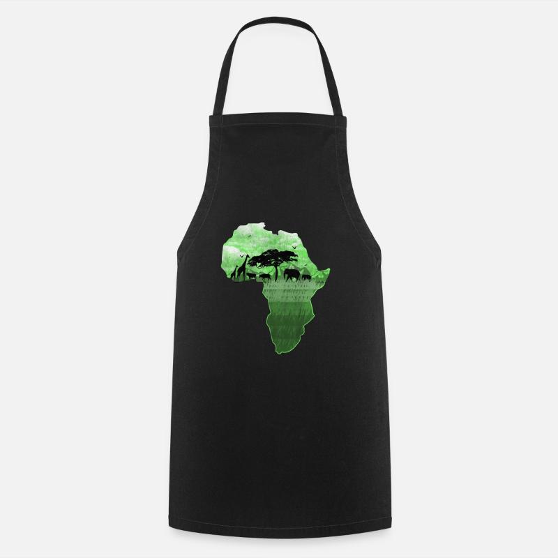 Africa - Cooking Apron - black