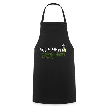 Dearadh Bronntanais Bronntaí Oíche Buachaillí - Tablier de cuisine - noir - Devant - AI Model Male 185 dark (185cm)