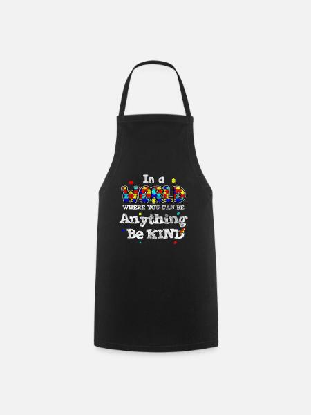 autisme - Tablier de cuisine - noir