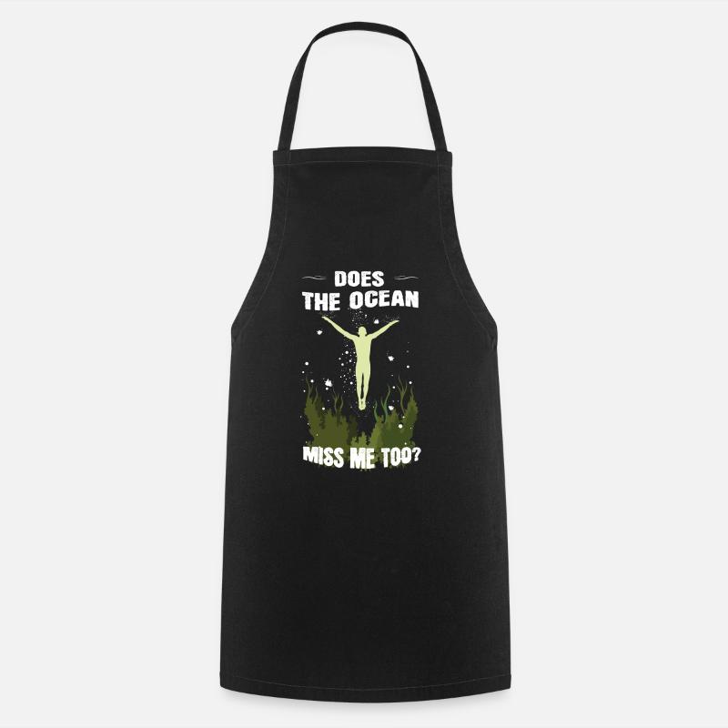 ocean - Cooking Apron - black