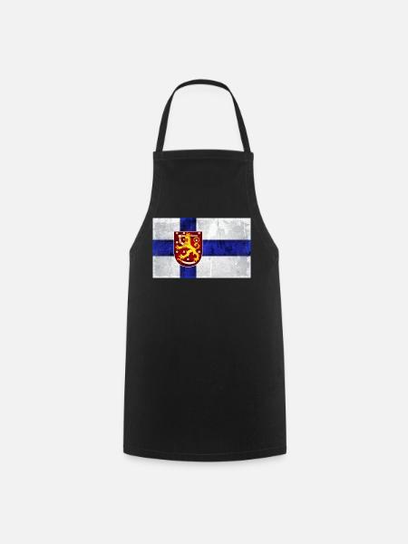 Suomen lippuleijona - Esiliina - musta