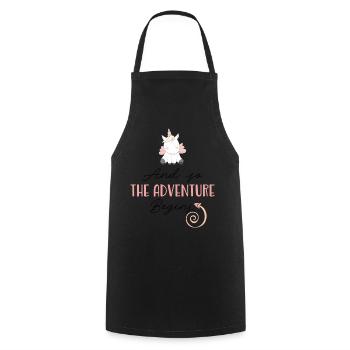 Nouveau départ - Tablier de cuisine - noir - Devant - AI Model Male 185 dark (185cm)