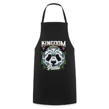 Panda Bear Bamboo Bear Great Panda wildlife gift - Cooking Apron - black - Front - AI Model Male 185 dark (185cm)