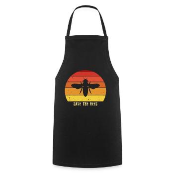 Sauvez les abeilles - Tablier de cuisine - noir - Devant - AI Model Male 185 dark (185cm)