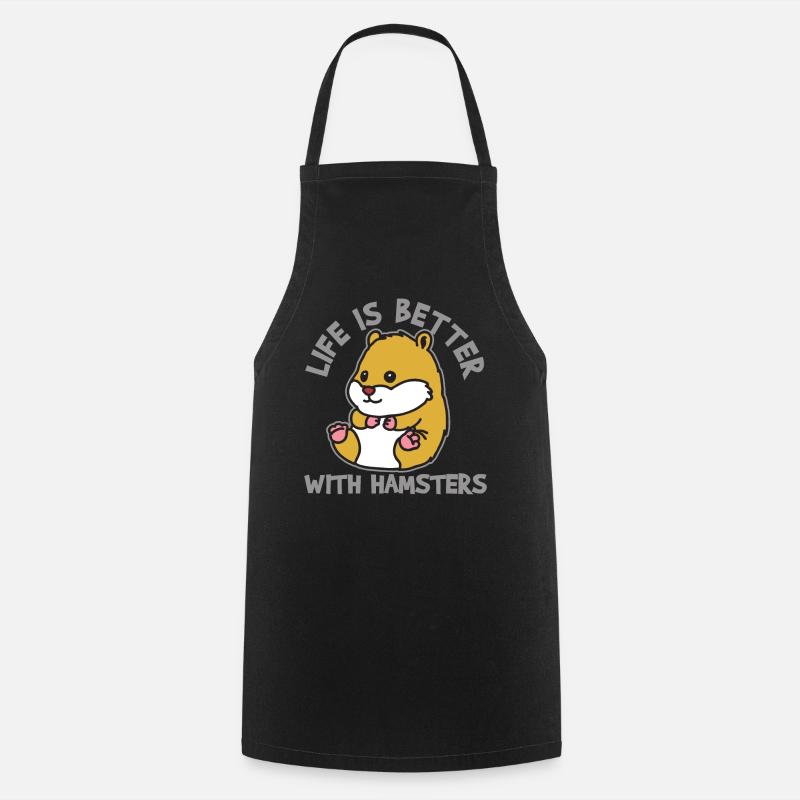 Hamster hamster - Tablier de cuisine - noir