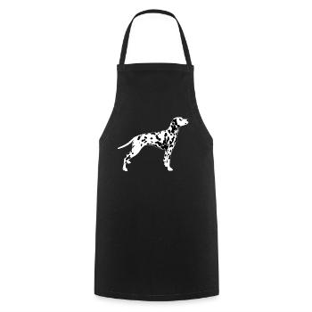 Dalmatiens - Tablier de cuisine - noir - Devant - AI Model Male 185 dark (185cm)