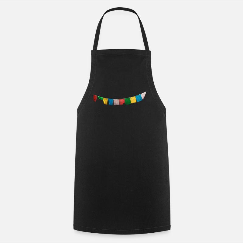 Drapeaux de prière / Drapeaux de prière Népal - Tablier de cuisine - noir