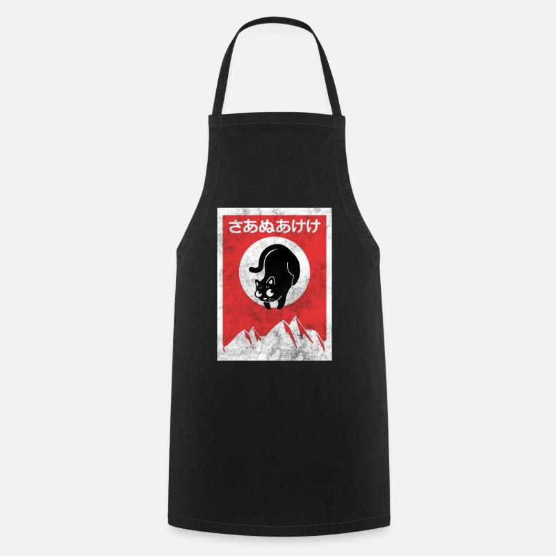 Anime - Tablier de cuisine - noir