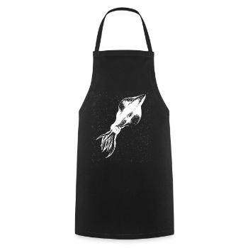 calamar - Tablier de cuisine - noir - Devant - AI Model Male 185 dark (185cm)