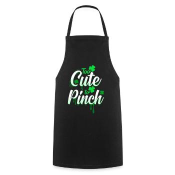 St. Patrick's Day - Cooking Apron - black - Front - AI Model Male 185 dark (185cm)