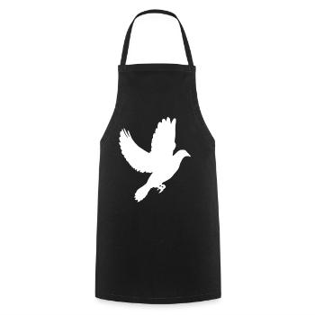 colombe - Tablier de cuisine - noir - Devant - AI Model Male 185 dark (185cm)