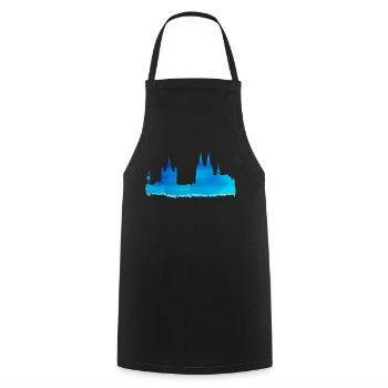Köln Skyline Kölner Dom Home Dome Karneval Kölsch - Kochschürze - Schwarz - Vorne - AI Model Male 185 dark (185cm)