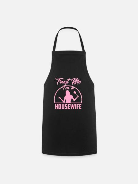 Trust me I'm a housewife Hausfrau - Kochschürze - Schwarz