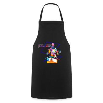 Chimney sweep polygon - Cooking Apron - black - Front - AI Model Male 185 dark (185cm)