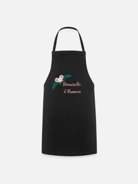 Demoiselle d Honneur - Collection Bucolique - Tablier de cuisine - noir