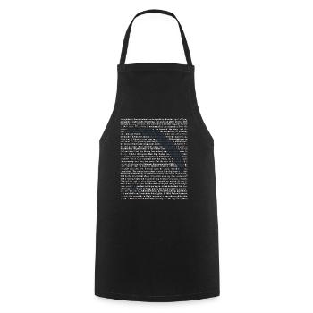 Cadeau voile kitesurf - Tablier de cuisine - noir - Devant - AI Model Male 185 dark (185cm)