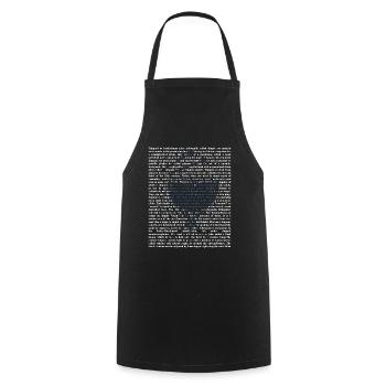 batterie - Tablier de cuisine - noir - Devant - AI Model Male 185 dark (185cm)
