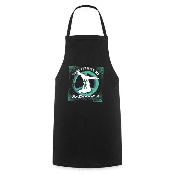 Bronntanas Dearadh Bileoga Acroyoga - Cooking Apron - black - Front - AI Model Male 185 dark (185cm)