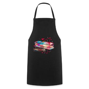 Undertaker polygon - Cooking Apron - black - Front - AI Model Male 185 dark (185cm)
