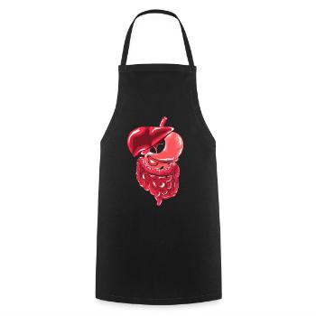 gastroenterologist - Cooking Apron - black - Front - AI Model Male 185 dark (185cm)