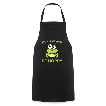 Frog funny - Cooking Apron - black - Front - AI Model Male 185 dark (185cm)