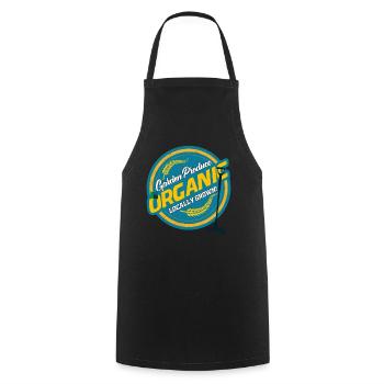 Vegetables from the region - Cooking Apron - black - Front - AI Model Male 185 dark (185cm)