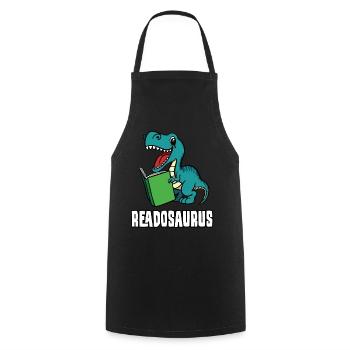 Readosaurus - Tablier de cuisine - noir - Devant - AI Model Male 185 dark (185cm)