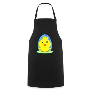 Chicks, Easter, animals for children, sweet chicks - Cooking Apron - black - Front - AI Model Male 185 dark (185cm)