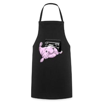 BLOBFISH GHETTOBLASTER COOL ATTITUDE DEEP SEA DUDE - Kochschürze - Schwarz - Vorne - AI Model Male 185 dark (185cm)