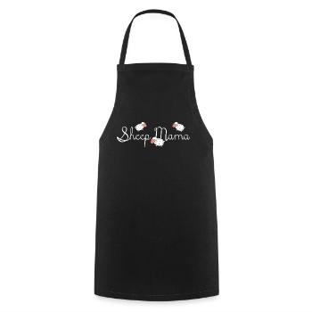 Moutons Mama Farm - Tablier de cuisine - noir - Devant - AI Model Male 185 dark (185cm)