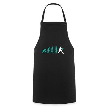 EVOLUTION BASKETBALL - Cooking Apron - black - Front - AI Model Male 185 dark (185cm)