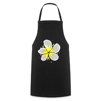 Temple Flower - Cooking Apron - black - Front - AI Model Male 185 dark (185cm)