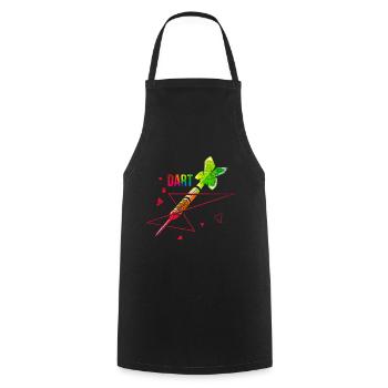 Darts polygon gift - Cooking Apron - black - Front - AI Model Male 185 dark (185cm)