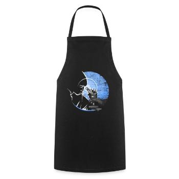 Virologist gift - Cooking Apron - black - Front - AI Model Male 185 dark (185cm)