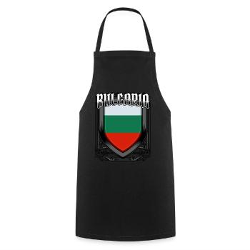 Bulgarisch Wappen Republik Bulgarien Geschenkidee - Kochschürze - Schwarz - Vorne - AI Model Male 185 dark (185cm)