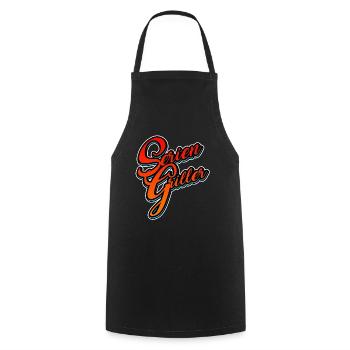 Serien Griller Mann Frau Kind - Kochschürze - Schwarz - Vorne - AI Model Male 185 dark (185cm)