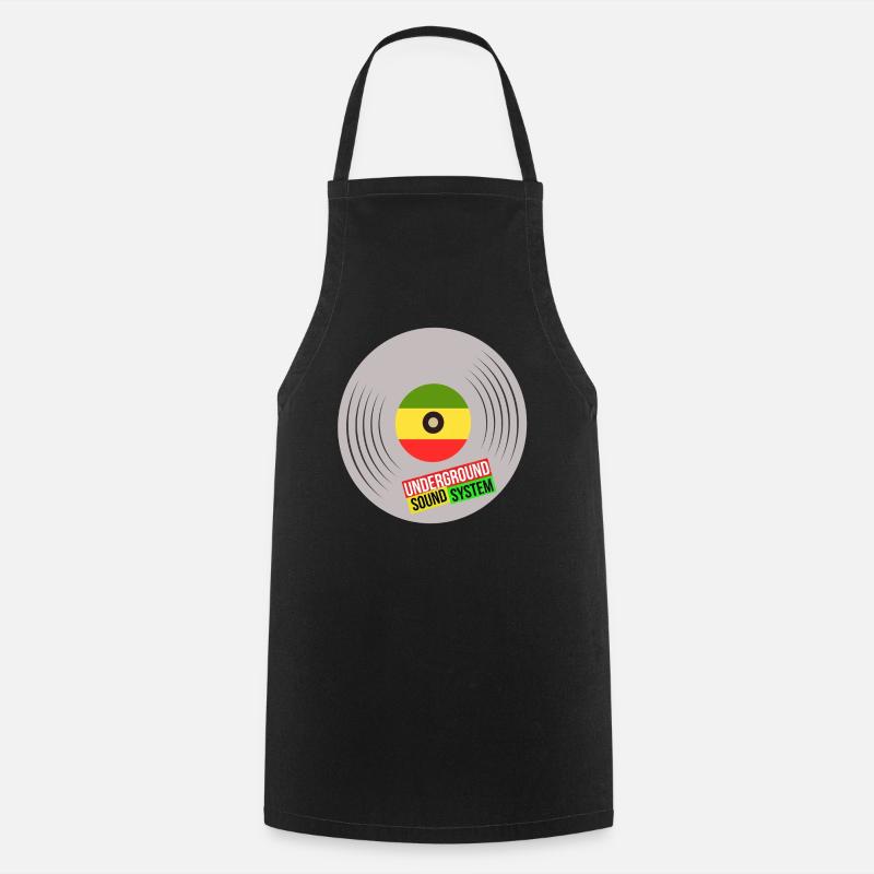 Système sonore vinyle souterrain - Tablier de cuisine - noir